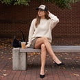thumbnail image 6 of Cushionaire Saby Slingback Kitten Heels for Women, Pointed Toe Pumps with Adjustable Ankle Strap for Casual Dressy Wear, 6 of 16