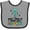 Heather and Black, variant on Inktastic Future Robot Builder Robotics Engineer Boys or Girls Baby Bib