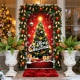 thumbnail image 4 of 35 x 72 Inch Christmas Door Cover - Santa Claus Theme, Durable Polyester, Easy to Install, Festive Party & Holiday Decor, 4 of 6