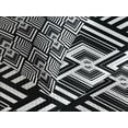 thumbnail image 4 of Ambesonne Black and White Quilted Bedspread Set 3 Pcs, Geometric Art, King Size, Black White, 4 of 5