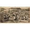 thumbnail image 2 of Cyprián Majerník 14x10 Black Ornate Wood Framed Double Matted Museum Art Print Titled: Riders (1941), 2 of 5