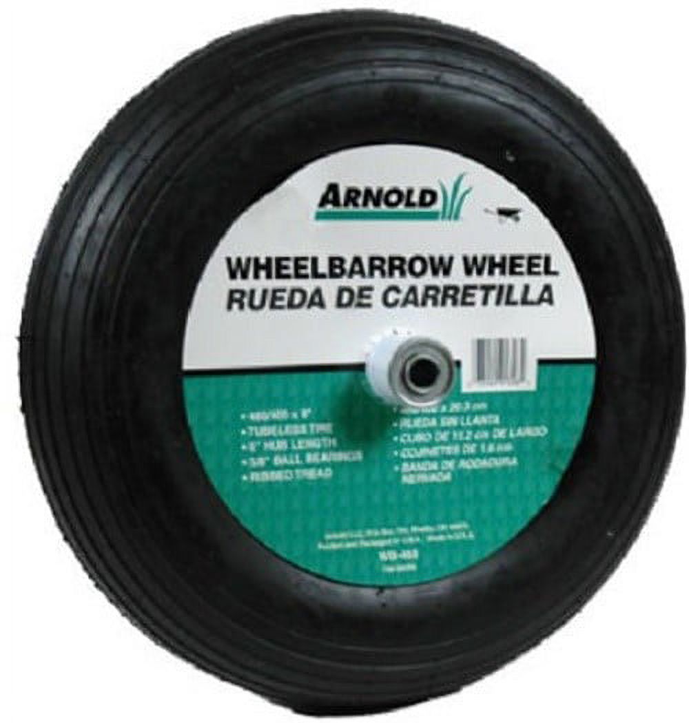 Arnold 6 In. Hub Pneumatic Wheelbarrow Wheel - image 2 of 2
