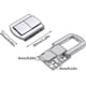 thumbnail image 2 of 10pcs Jewelry Box Latches Clasp Box Latches Box Clasp Latch Lock Toggle Latch Latches For Cabinet, Box, Drawer, Wardrobe, Lock Hasp, 2 of 5