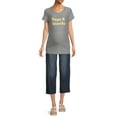 thumbnail image 2 of Oh! Mamma Maternity Women's Loose Fit Cropped Jeans (Women's and Women's Plus), 2 of 6
