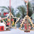 thumbnail image 4 of Colgante de madera para árbol de Navidad, regalo para niños, decoración navideña para el hogar, 4 of 5