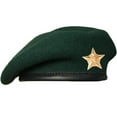 thumbnail image 2 of Sivi Traditional Style Cap With Metal Star Badge – Woolen French Beret Hat for Men and Women, 2 of 11