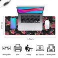 thumbnail image 5 of Long Mouse Pads for Desk,Pioneer Flower Floral Print Pattern Desk Mats on Top Of Desks, Desk Mouse Pad Extra Large with 3mm Non-Slip Base and Stitched Edge for Gaming,Office,Work,Home 31.5"x11.8", 5 of 6