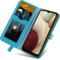thumbnail image 4 of Wallet Case for Samsung Galaxy A35 5G Case Women Leather Flip with Wrist Strap Magnetic with Card Holder Adjustable Stand Protective Case for Samsung Galaxy A35 5G Life Tree Blue, 4 of 14