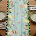 thumbnail image 5 of Table Runners 72 Inches Long Dress Scarves, Black Plaid Easter Farmhouse Kitchen Table Runner, Coffee Tablerunners, Truck Spring Floral Bunny Wooden 16x72 Inch, 5 of 9