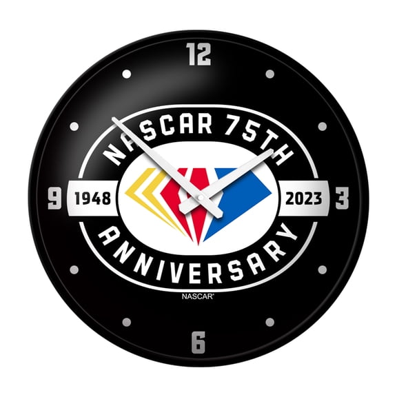 NASCAR 17.5" Modern Disc Wall Clock