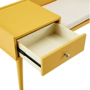 Weston Home Chelsea Lane Ethan Wood Bench with 1 Drawer, Yellow