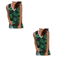 thumbnail image 4 of Chaleco de mujer Qarigey tipo 3 M 2piezas estampado Sexy Sin mangas cuello en V, 4 of 5
