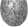 thumbnail image 4 of DecMode 12" Handmade Mosaic Inspired Gray Mother of Pearl Vase, 4 of 11
