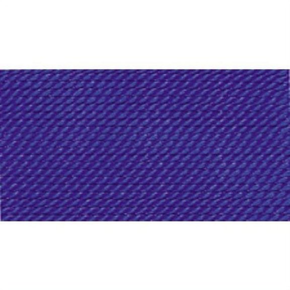Nylon Beading Thread, Dark Blue, Size 2, 0.45 Millimeters, Pack of 10
