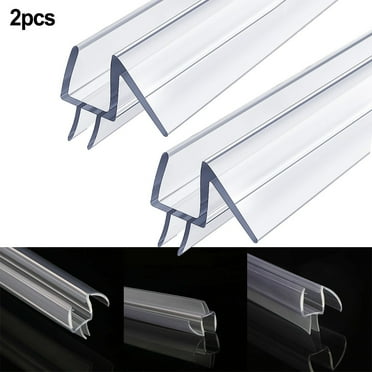BAMILL 2-Pack Shower Door Bottom Seal Sweep for Frameless Glass Rail