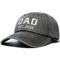 thumbnail image 5 of WAYUTE Father's Day Mens Letter Embroidered Baseball Caps Curved Brim Breathable Mesh Visor Sun Hat Classic Hiking Summer Outdoor, 5 of 5