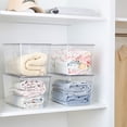 thumbnail image 3 of Sindcom 4 Pack Clear Plastic Storage Bins with Lids, Pantry Organizer, for Cabinet, Kitchen, XLarge, 3 of 7