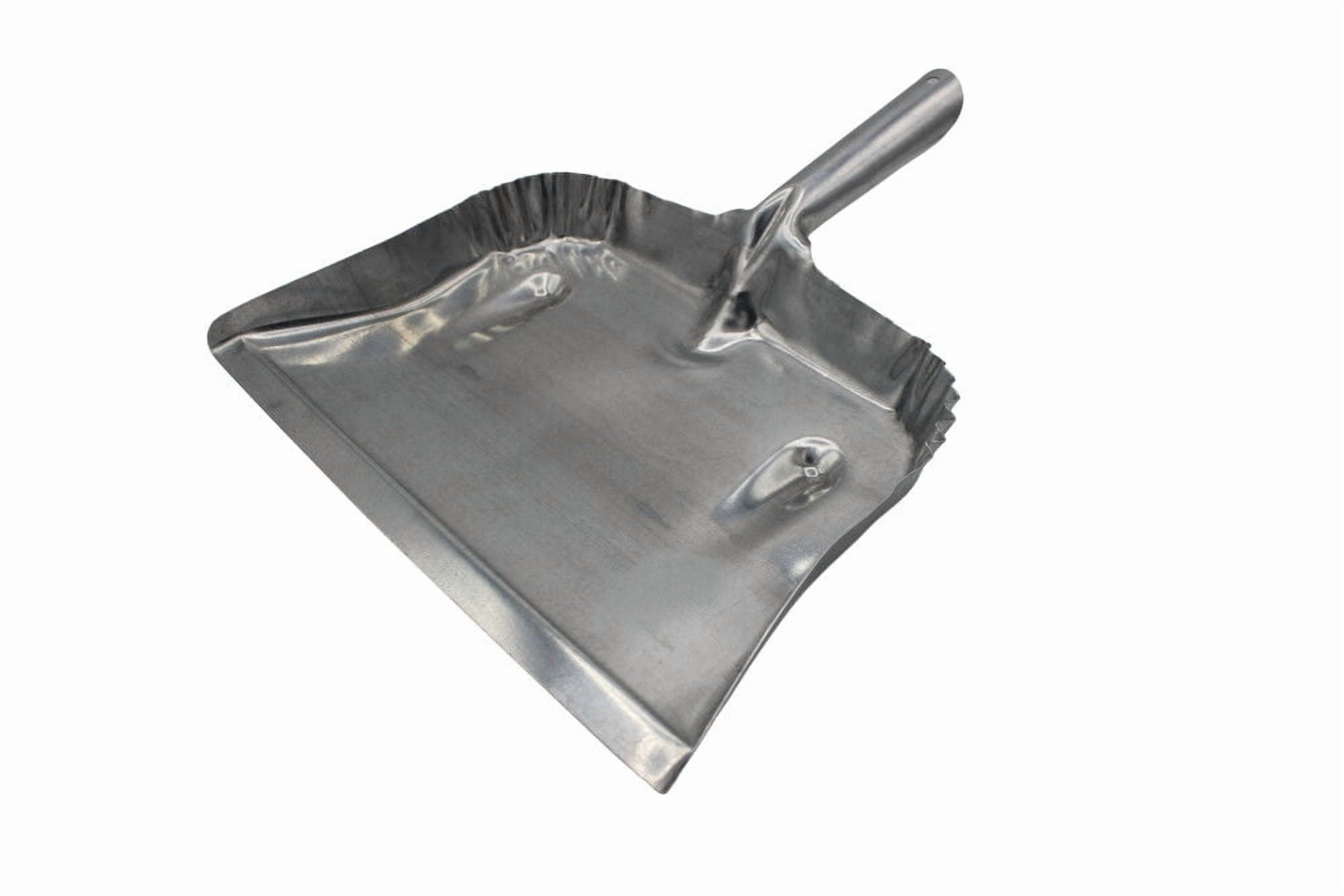 (2 pack) Fulton Heavy Duty Galvanized Steel Dustpan - Silver