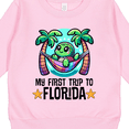 thumbnail image 3 of Inktastic First Trip to Florida Funny Beach Toddler Sweatshirt, 3 of 4