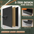 thumbnail image 6 of 9-Drawer Dresser, Fabric Storage Tower for Bedroom, Hallway, Entryway, Closet, Tall Chest Organizer Unit with Fabric Bins, Steel Frame, Wood Top, Easy Pull Handle, 6 of 8
