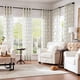 thumbnail image 3 of Cortinas Jinchan, mezcla de lino, color beige, 160 x 160 cm, 2 paneles, color gris, 3 of 9