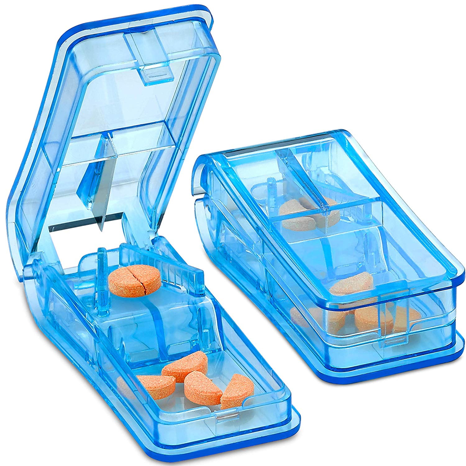 MEDca Pill Cutter V Grip Pill Crusher and Cutter for Vitamins Holder