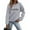 Grey, variant on Sweatshirt for Women Christian Faith God is Good Letter Print Long Sleeve Tunic Tops Religious Inspirational Casual Loose Fit Blouses