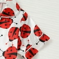 thumbnail image 6 of Amidoa Girls 2 Piece Outfits Summer Clothes T Shirt Short Sleeve and Casual Short Kids Clothing Sets White Size 3T, 6 of 9