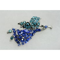 Just Love Jewels Angel Crystal Blue Pin Brooch, Christmas Accessory