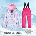 thumbnail image 2 of Otqutp Boys Girls Ski Suit 2-Piece Tie Dye Windproof Zip-Up Hoodie Snowsuit Waterproof Winter Skating Snowboarding Outfit Set, 2 of 7