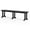 Black, variant on WestinTrends HDPE Plastic Slatted Top Design and Easy Assembly Dining Trestle Bench Black