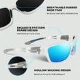 thumbnail image 4 of Sunier Sports Polarized Sunglasses for Cycling Driving Fishing 100% UV Protection, 4 of 6