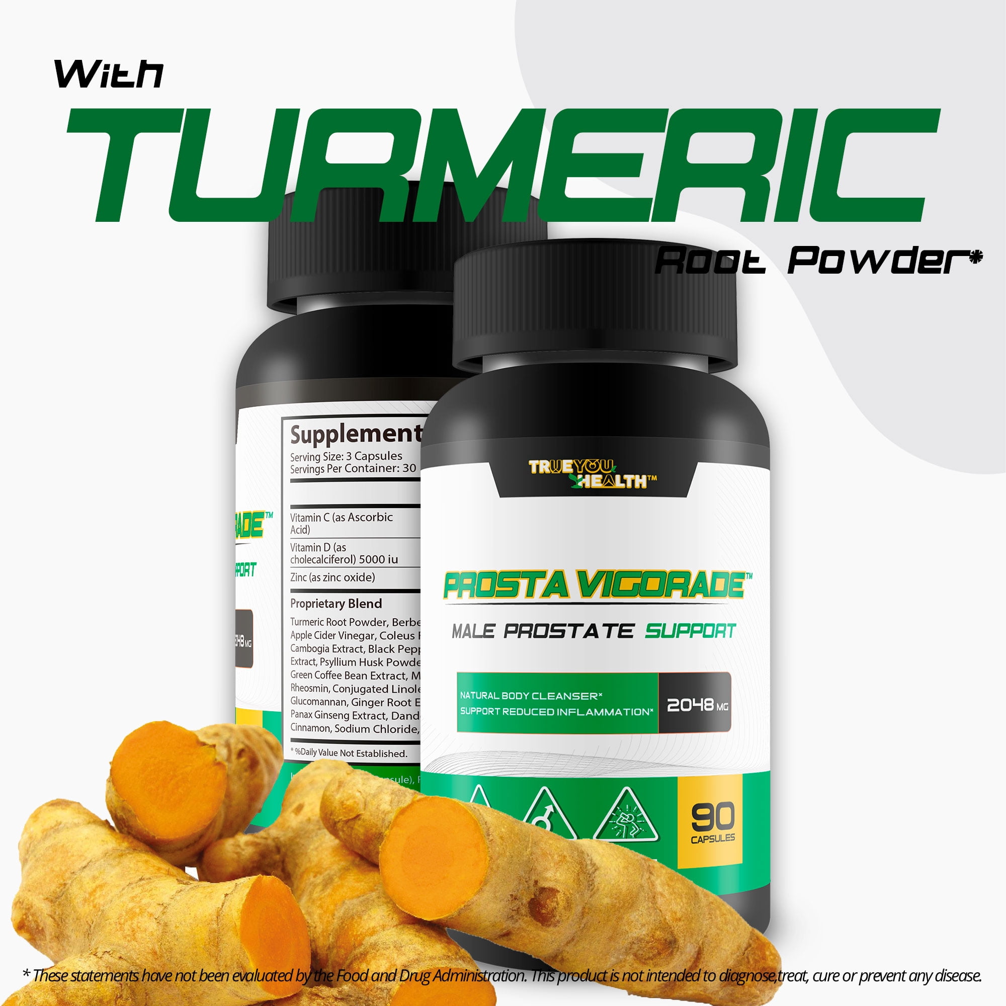 Prosta Vigorade - Male Prostate Support - Natural Antioxidant Formula - Promote Energy & Stamina with Green Tea - Support Blood Flow & Normal Prostate Size - Aid Prostate Health