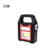 thumbnail image 2 of Wosthever Linterna de alto brillo con carga USB, luz de trabajo, senderismo, viajes, pesca nocturna, reflector, equipo para exteriores carpas COB rojo, 2 of 6