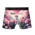 thumbnail image 2 of Hello Valentine’s Day Schnauzer Flower Crown Romantic Pink Floral All Over Print Boxer Briefs Underwear for Men Dad Miniature Schnauzer Dog Lover - 00031, 2 of 6