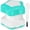 Cyan, variant on Pill Crusher, Pill Grinder Fine Powder Extremely Fine. Storage Compartment. Pill Crushers for Elderly, Family and Pets. Silicone Edges. Grind Multiple Pills at Once - Cleaning Brush (Orange)