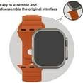 thumbnail image 2 of ANTHOUSE Sport Bands Compatible with Apple Watch Ultra Bands 49mm 45mm 44mm 42mm for Men, Soft Silicone Waterproof Strap Wristbands for Apple Watch Ultra iWatch Series 8 7 6 5 SE, 2 Packs, 2 of 12