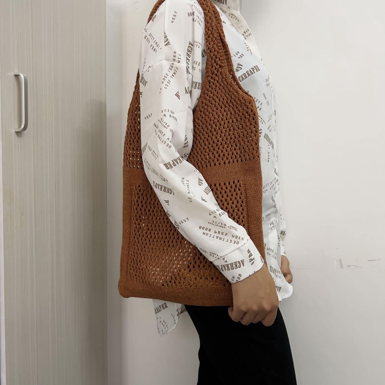 Kukuzhu Fairy Tote Bag Aesthetic Tote Bag Y2k Bag Tote Bag Aesthetic Y2k Crochet Tote Bag Aesthetic