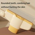 thumbnail image 5 of Zenbrush Cat Comb, Self-Cleaning Pet Comb Grooming Brush, Cat Dog Pet Grooming Brush for Massaging and Cleaning Hairs (Green+Yellow), 5 of 7