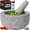 Grey, variant on Heavy Duty Mortar and Pestle Set, 1.5 Cup, 100% Granite, Non Slip Base, Make Fresh Guacamole, Salsa, Pesto, Stone Grinder Bowl, Herb Crusher, Spice Grinder, 5.5 Inch - Black