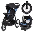 thumbnail image 1 of Sistema de viaje Baby Trend Expedition® Zero Flat Jogger con luces LED, azul tablero, 1 of 1