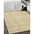 thumbnail image 3 of Ahgly Company Machine Washable Indoor Round Contemporary Brown Gold Area Rugs, 4' Round, 3 of 7