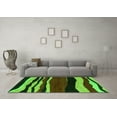 thumbnail image 3 of Ahgly Company Indoor Rectangle Abstract Green Modern Area Rugs, 4' x 6', 3 of 4