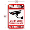 thumbnail image 3 of Signs Authority Advertencia de Videovigilancia Rectangular las 24 Horas de Sign, 3 of 7