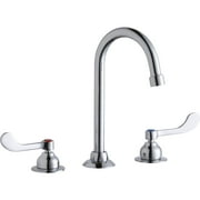 Elkay LK800GN05T4 Elkay 8" Centerset with Concealed Deck Faucet with 5" Gooseneck Spout 4" Wristblade Handles Chrome