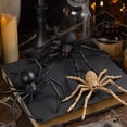 thumbnail image 6 of Halloween 3 pc Spider Figurine, Realistic Spider Statue with Detailed Legs for Outdoor Porch Yard Wall and Party Decor, 5.91in, 6 of 6