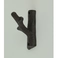 thumbnail image 2 of Set of 6 Rustic Brown Cast Iron Tree Branch Wall Hooks - Ideal for Western DÃ©cor - 3.25 Inches High - Adding Practical Charm and Earthy Elegance to Your Home, 2 of 3