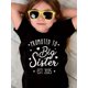 thumbnail image 1 of Camiseta para niña "Ascendida a Hermana Mayor 2025" - Algodón suave, informal, cuello redondo, manga corta, estampado de corazones y estrellas, lavable a máquina, negra, para uso diario | Camiseta co, 1 of 6