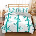 thumbnail image 1 of Lucky Bamboo Doona Cover Botanical, Colcha Blanca Juego de Cama para Dormitorio, 1 of 3