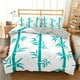 thumbnail image 1 of Lucky Bamboo Doona Cover Botanical, Colcha Blanca Juego de Cama para Dormitorio, 1 of 3